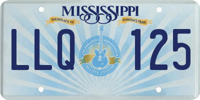 MS license plate LLQ125