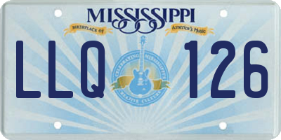 MS license plate LLQ126