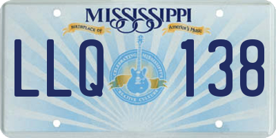 MS license plate LLQ138