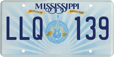 MS license plate LLQ139