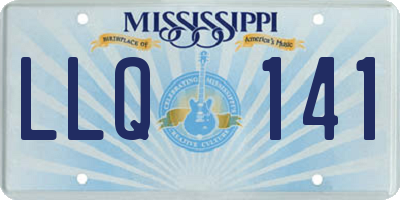 MS license plate LLQ141