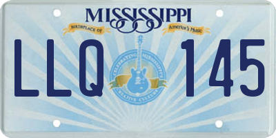 MS license plate LLQ145
