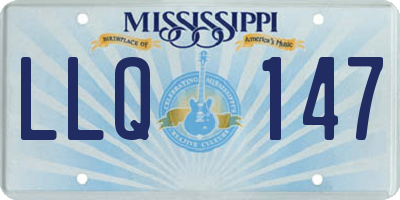 MS license plate LLQ147
