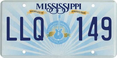 MS license plate LLQ149