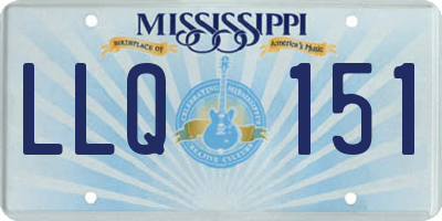 MS license plate LLQ151