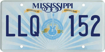 MS license plate LLQ152