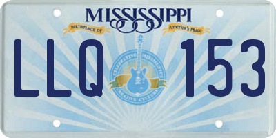 MS license plate LLQ153
