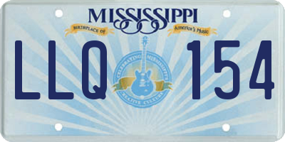 MS license plate LLQ154