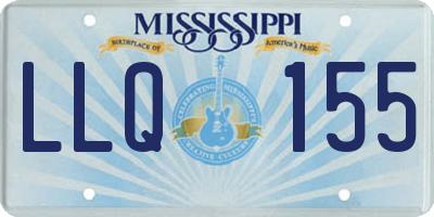 MS license plate LLQ155