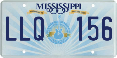 MS license plate LLQ156