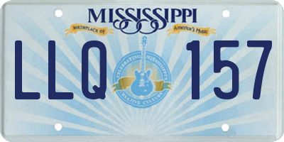 MS license plate LLQ157