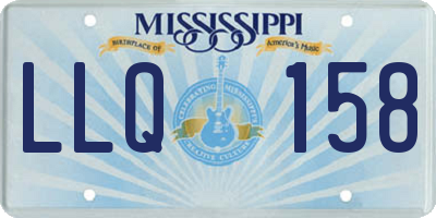 MS license plate LLQ158