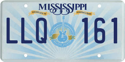 MS license plate LLQ161