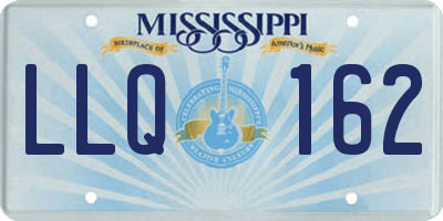 MS license plate LLQ162
