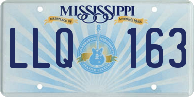 MS license plate LLQ163