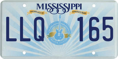 MS license plate LLQ165