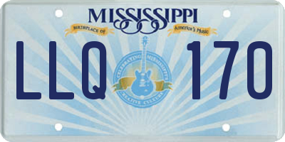 MS license plate LLQ170