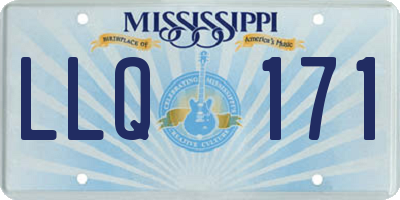 MS license plate LLQ171