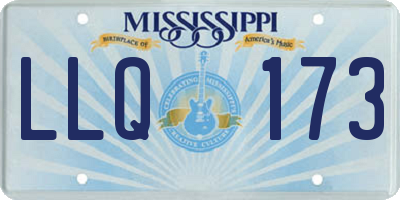 MS license plate LLQ173