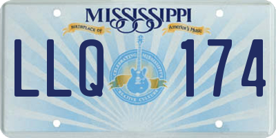 MS license plate LLQ174