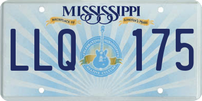MS license plate LLQ175