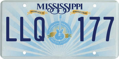 MS license plate LLQ177