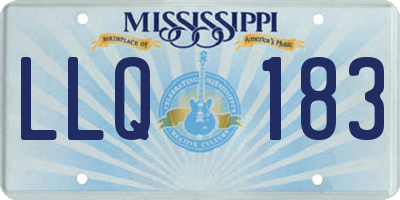 MS license plate LLQ183