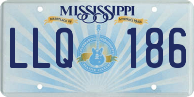 MS license plate LLQ186
