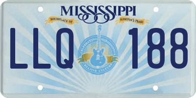 MS license plate LLQ188