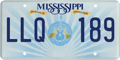 MS license plate LLQ189