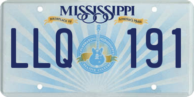 MS license plate LLQ191