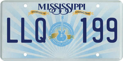 MS license plate LLQ199