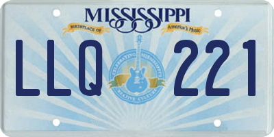 MS license plate LLQ221