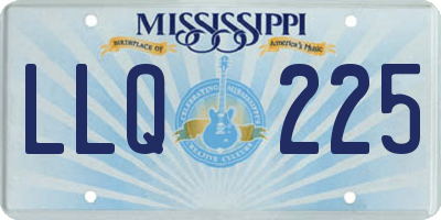 MS license plate LLQ225