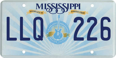 MS license plate LLQ226