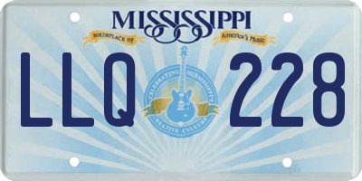MS license plate LLQ228