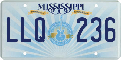 MS license plate LLQ236