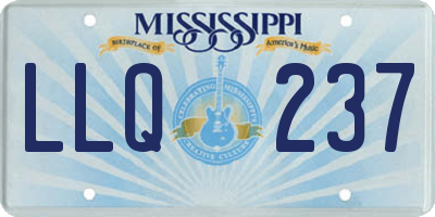 MS license plate LLQ237