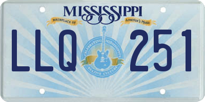 MS license plate LLQ251