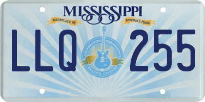 MS license plate LLQ255