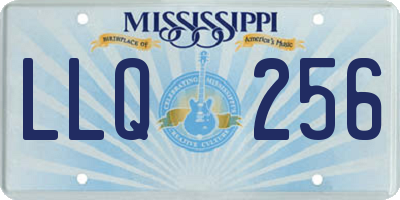 MS license plate LLQ256