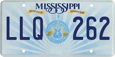 MS license plate LLQ262