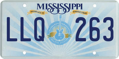 MS license plate LLQ263