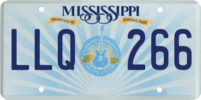 MS license plate LLQ266