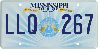 MS license plate LLQ267