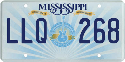 MS license plate LLQ268