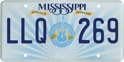 MS license plate LLQ269