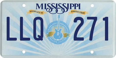 MS license plate LLQ271