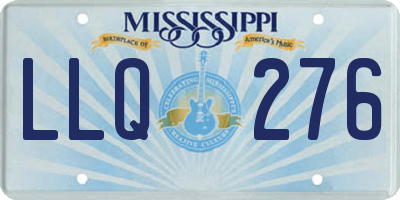 MS license plate LLQ276