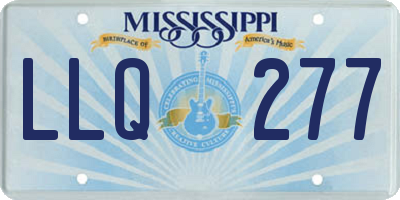 MS license plate LLQ277